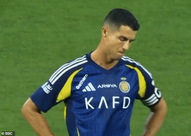 The 39-year-old scored the game's opening goal but his side lost 4-1 against their Riyadh rivals