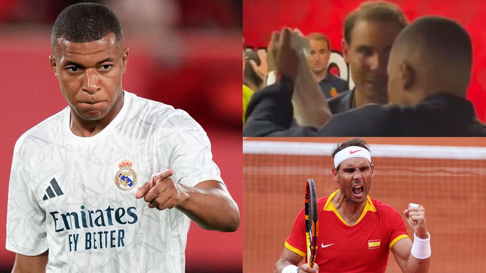 Kylian Mbappe Rafa Nadal 2024