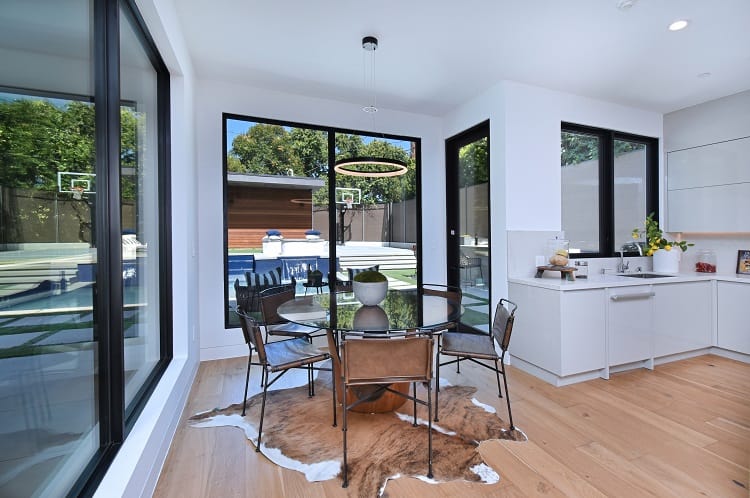 kitchen nook in modern kitchen