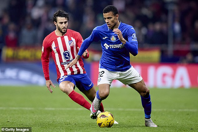 Greenwood đã ghi 10 bàn thắng và có thêm sáu pha kiến ​​tạo trong 36 trận cho mượn tại Getafe mùa giải trước