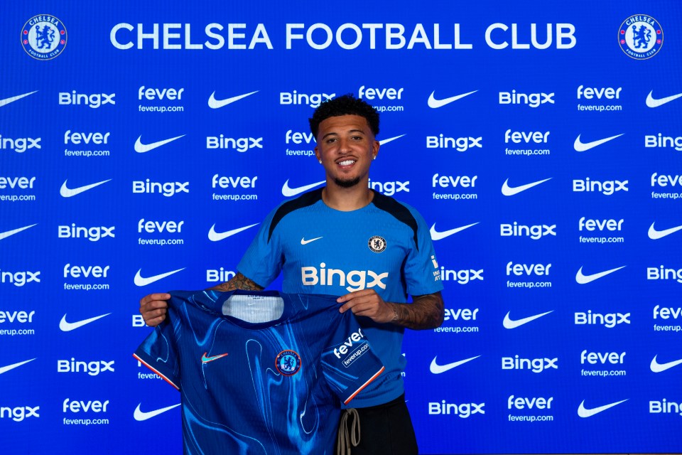 Chelsea belatedly unveiled the signing of Jadon Sancho