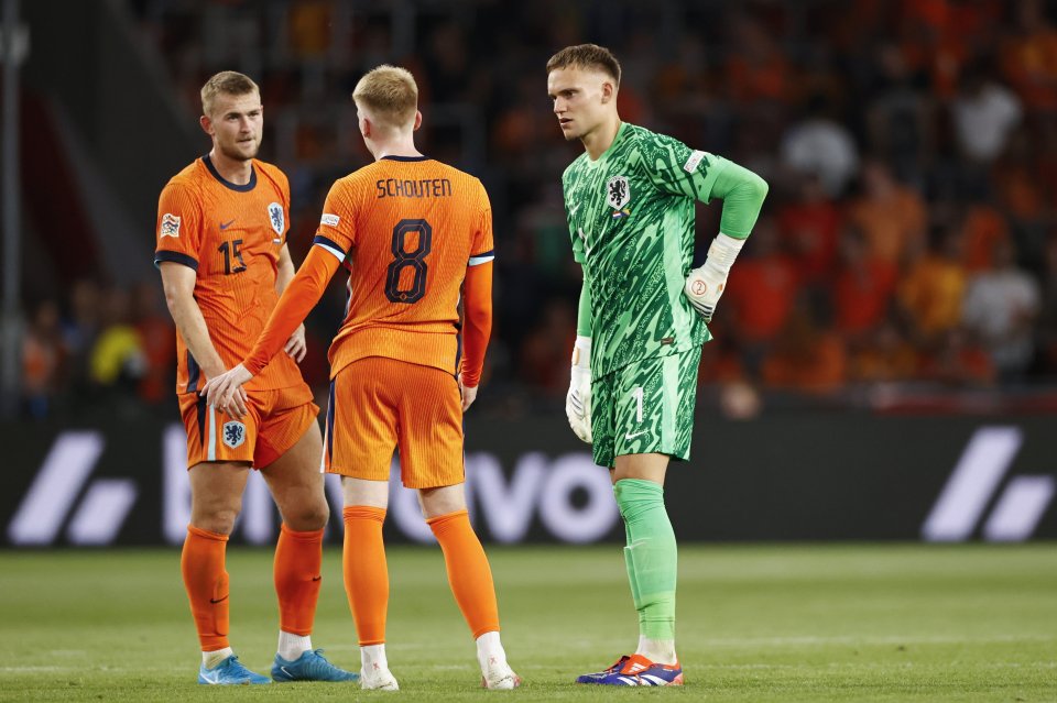 The Manchester United star's blushes were saved as the Netherlands ran out 5-2 winners