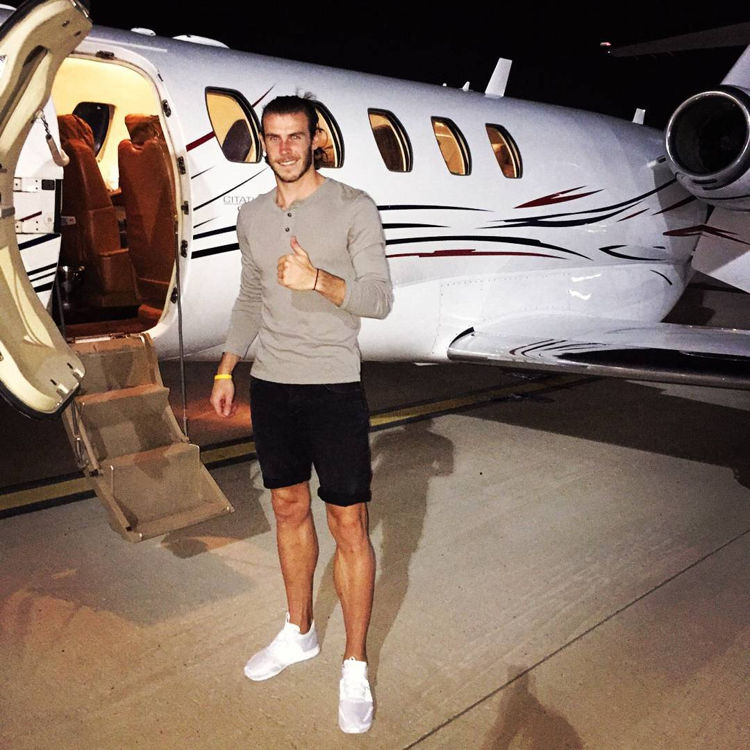 Bale knows how to live the high-life in Spain