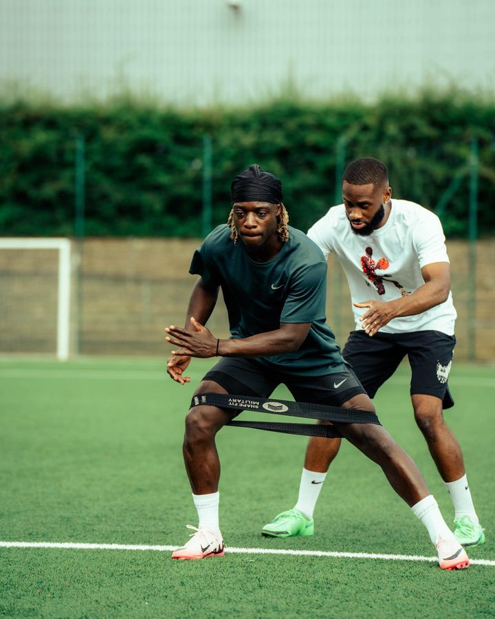 Man City star Jérémy works hard to improve his skills in preparation for the new season 