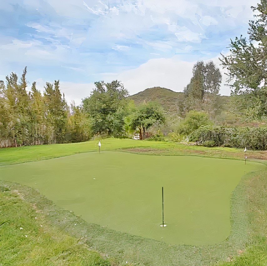 Golf Course in Kevin Hart's California Home