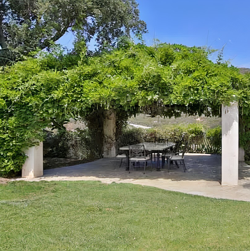 Outside Dining Area in Kevin Hart's California Home