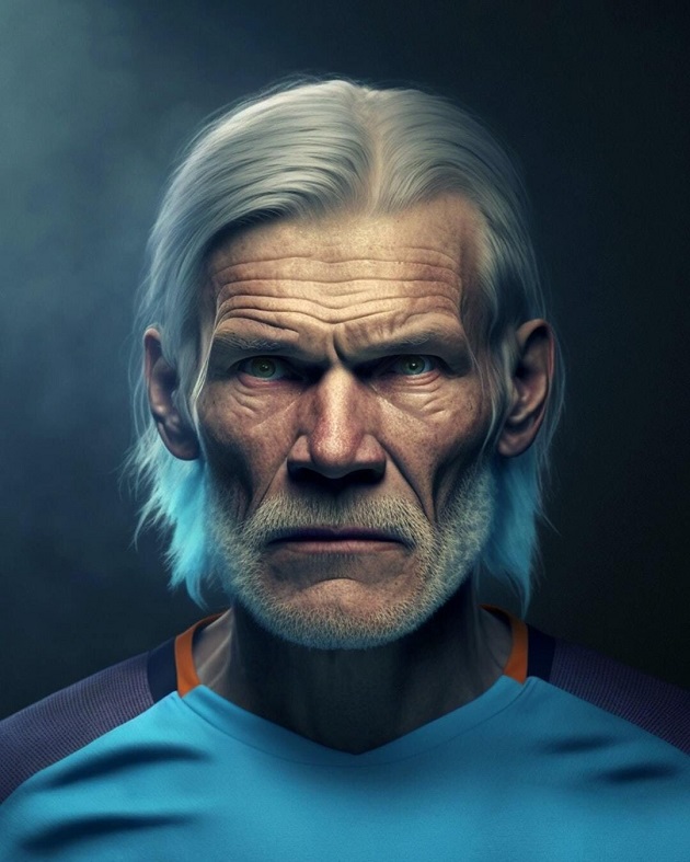 Messi, Cristiano Ronaldo, Mbappe, Neymar... when they're old! This is how the greatest footballers will look when they are seniors - Bóng Đá