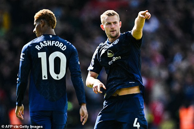 Marcus Rashford (left) and Matthijs de Ligt got the goals as Man United beat Southampton