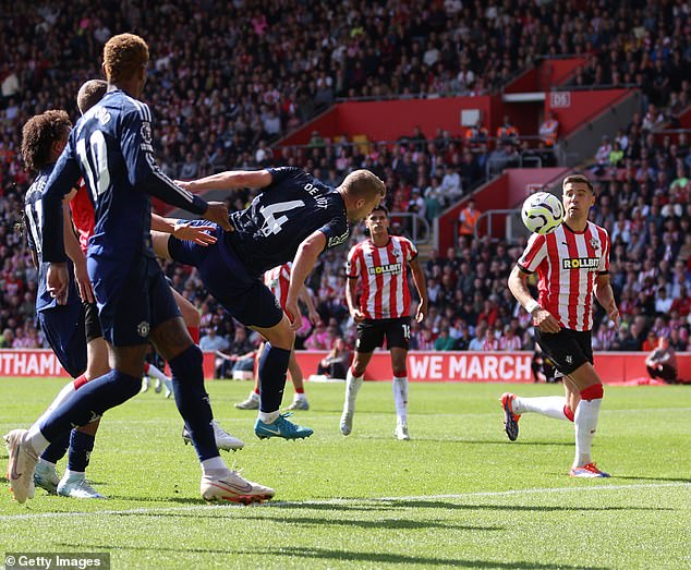 De Ligt headed United into the lead in the 35th minute of the Premier League clash