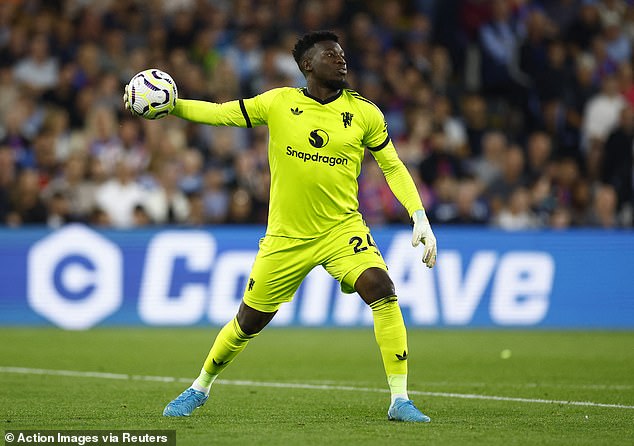 World class': Fans are left stunned as Man United goalkeeper Andre Onana  produces 'incredible' double save against Crystal Palace | Daily Mail Online