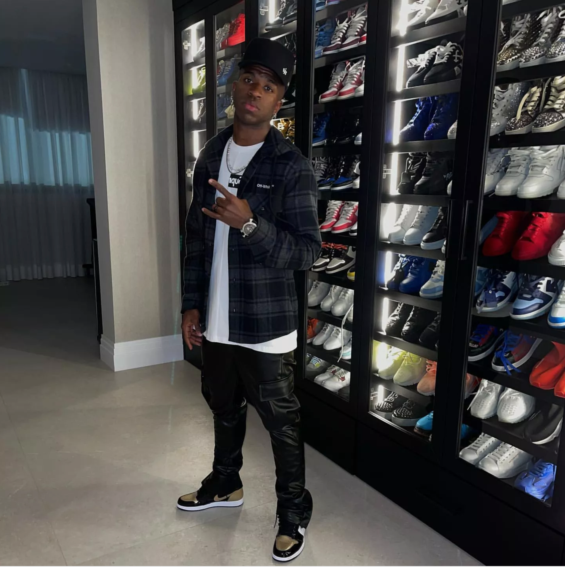 Vinicius sneaker addiction: Real Madrid star shows off collection