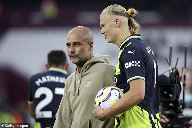 Pep Guardiola says no defender in world football can thwart ‘unstoppable’ Erling Haaland