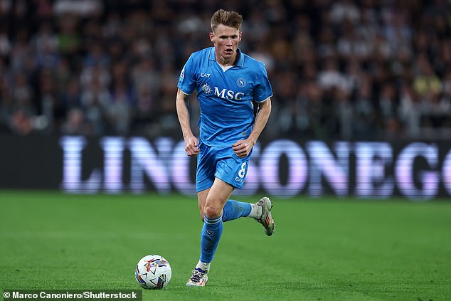 McTominay also joined Napoli in August, when he arrived from Old Trafford in a £25.7m deal