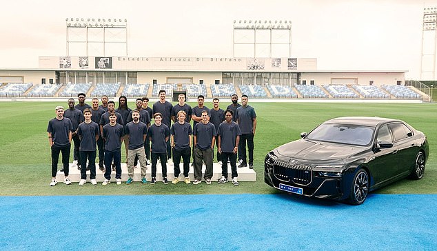 Los Blancos' first team were treated to free cars in the club's third year of parnership with BMW