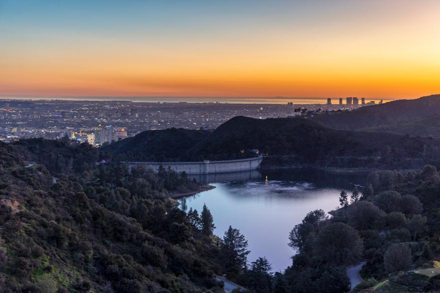 The home boasts city views.