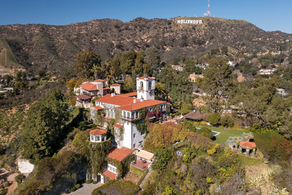 The home is right below the Hollywood sign.